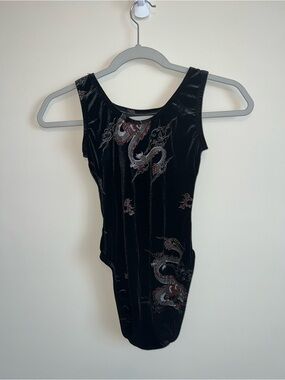 Y2K Dragon Bodywear By Donna Levy size XS Adult  LEOTARD Gymnastics